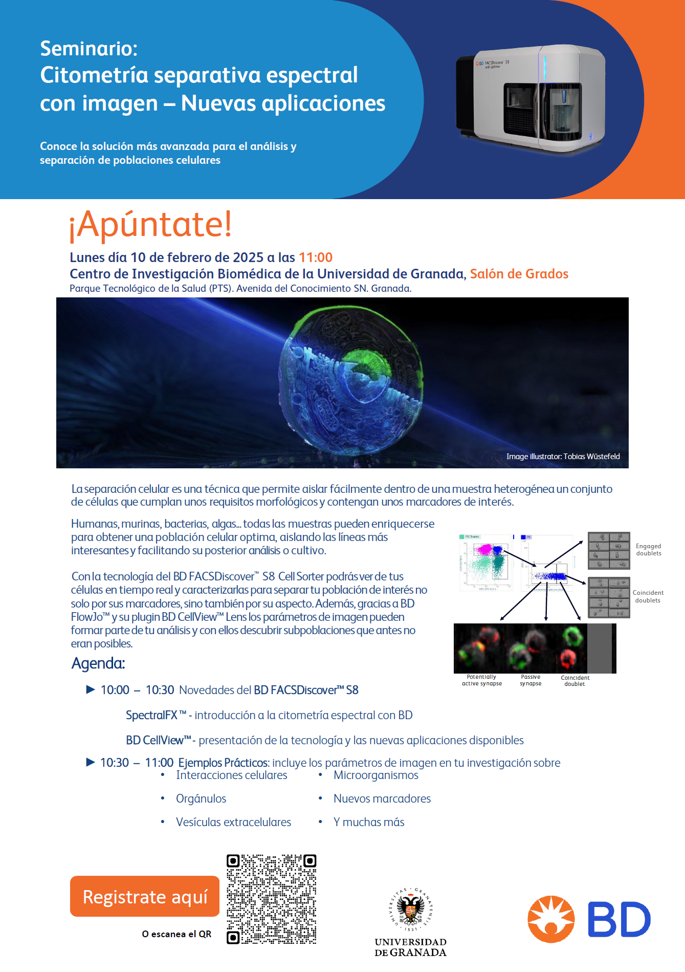 Seminario Citometría separativa espectral con imagen – Nuevas aplicaciones