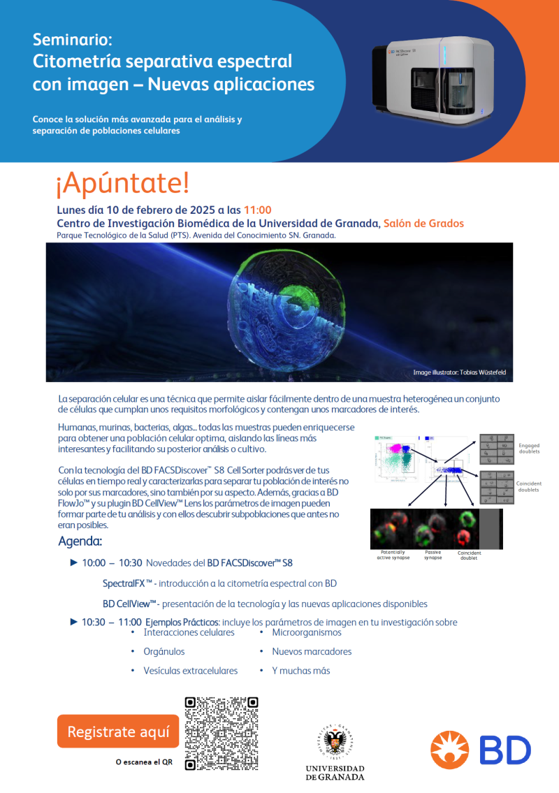 Seminario Citometría separativa espectral con imagen – Nuevas aplicaciones Seminario Citometría separativa espectral con imagen – Nuevas aplicaciones